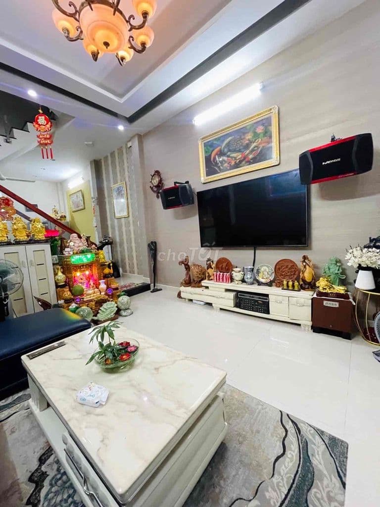 Bán nhà Thạnh Lộc 19 Q12 đúc 3 tầng, hẻm xe tải 8m, giá 5.28 tỷ - Ảnh 3