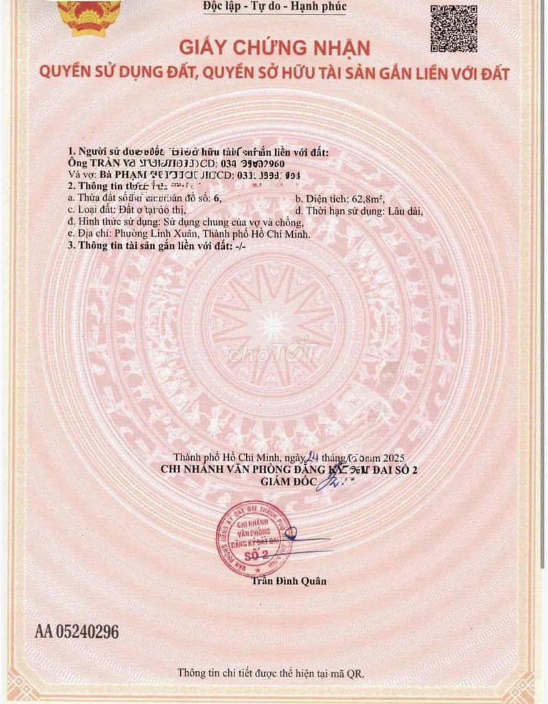Chính Chủ Cần Bán Lô đất