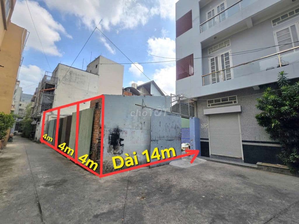 1 Lô Giá Cực Mềm- DT 4×14- DTCN 55m2- Nhỉnh 6 TỶ- Lạc Long Quân- TB