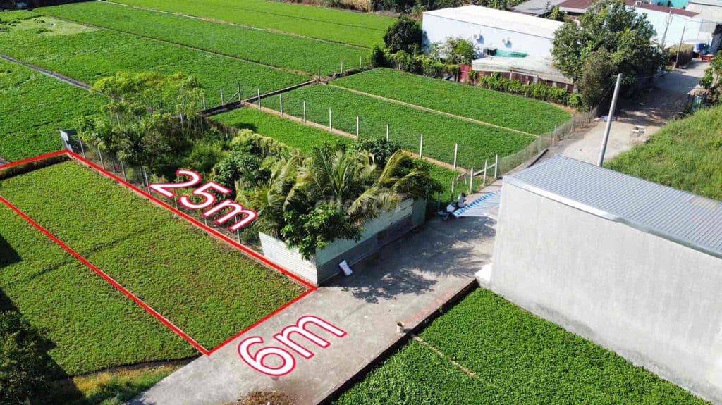 đất thổ cư xây dựng tự do 6x25=156m2 Bình Mỹ - Củ Chi