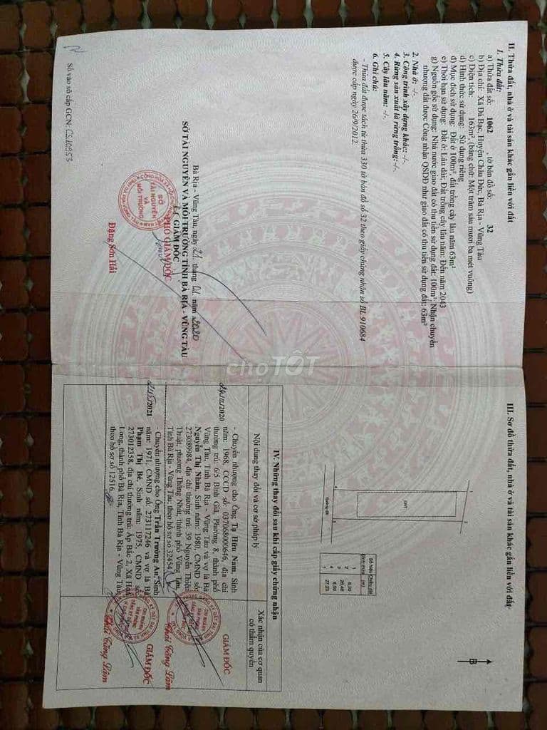 đất thổ cư cách ql56c 200m - Ảnh 2