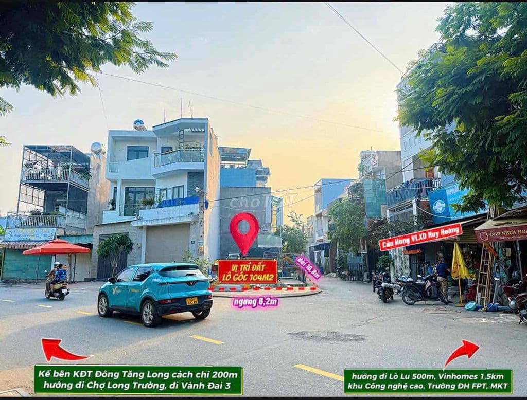 Bán Đất Góc 2 Mặt Tiền Kinh Doanh Đg 8 Ngay Đông Tăng Long Q9 Tp Hcm