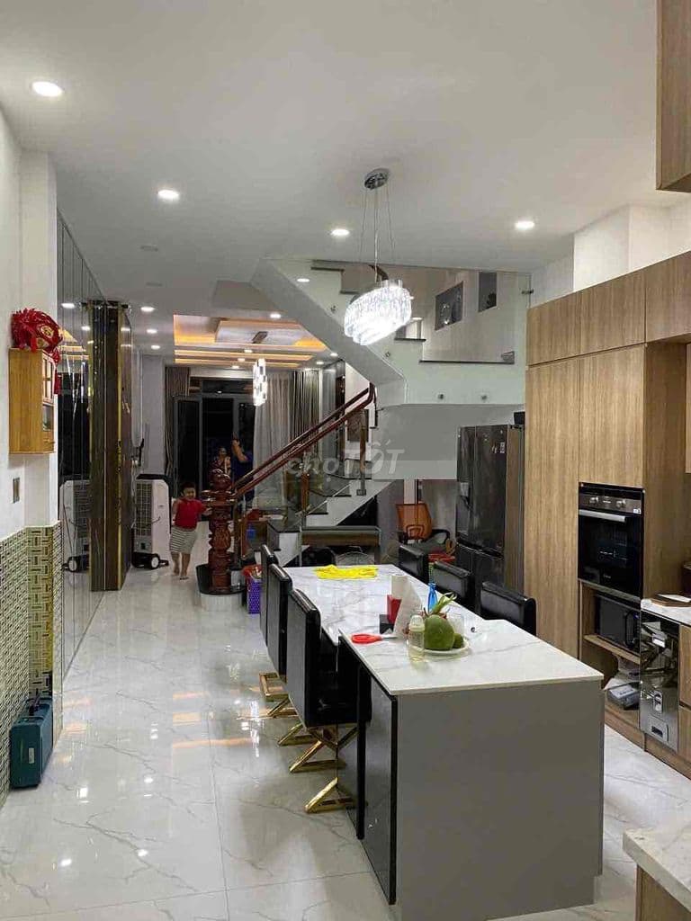 Bùi Minh Trực 4x21 3 tấm đúc BTCT nội thất xịn xò SHR hẻm thông - Ảnh 3