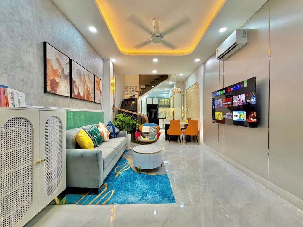Nhà mới hẽm 6m ngay Bình Trị Đông, 40m2, 3 tầng, 3 PN 3 WC, kế bên chợ - Ảnh 2