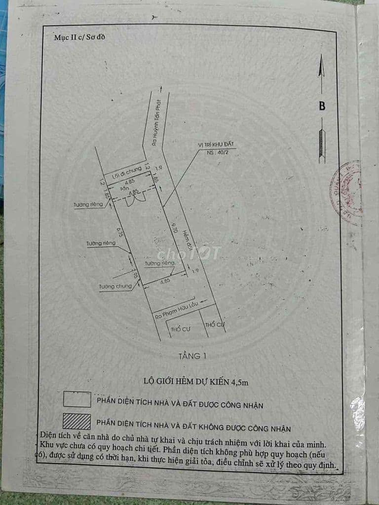 Nhà hẽm 1592 Huỳnh Tấn - Ảnh 2