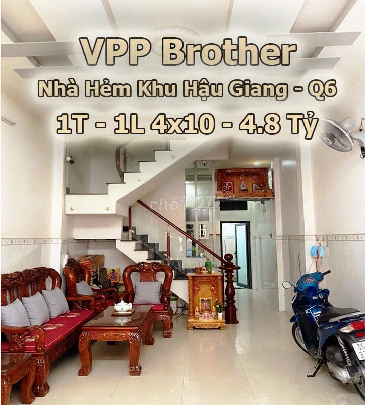 Nhà Hẻm Khu Hậu Giang - 4 x 10m - 4.8 Tỷ - Gần Chợ - Ảnh 2