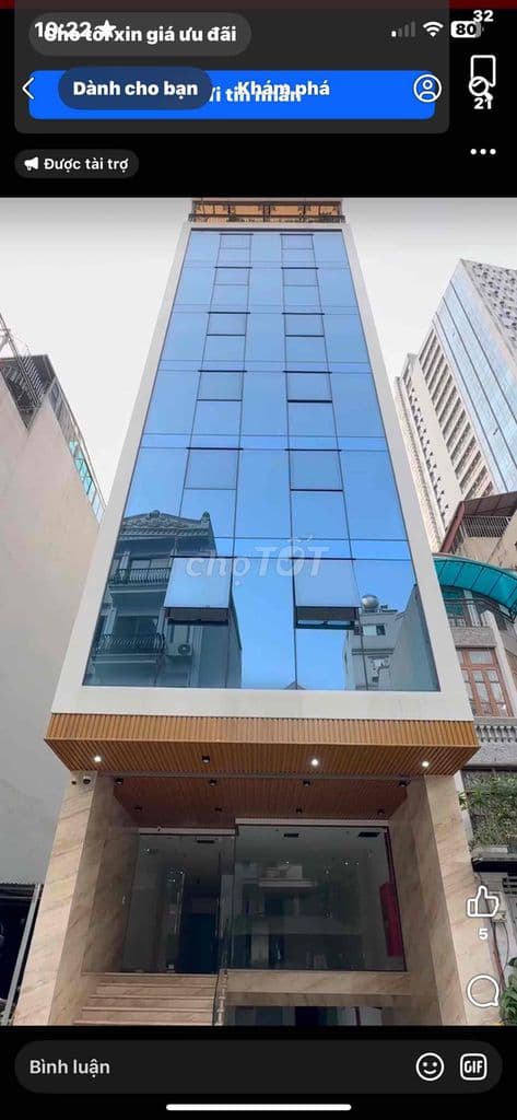 Chính Chủ Bán Toà Nhà Mặt Phố Nguyễn Khang 8 Tầng Thang Máy