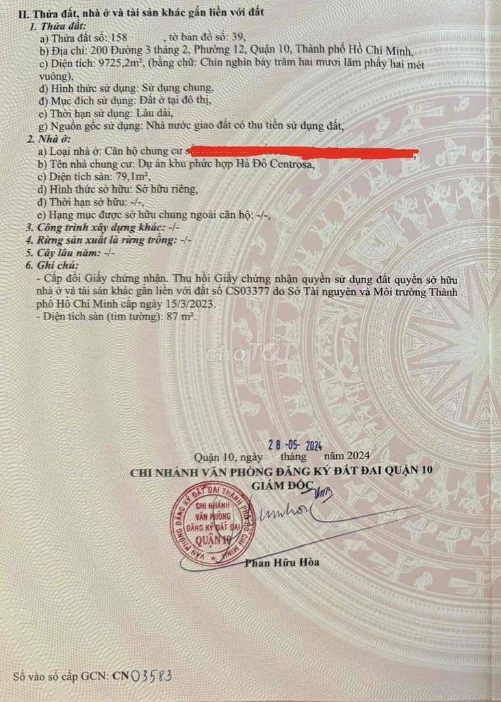 Bán căn hộ 2PN 2WC 86m2 đã có sổ vĩnh viễn tại Hado Centrosa Quận 10 - Ảnh 2