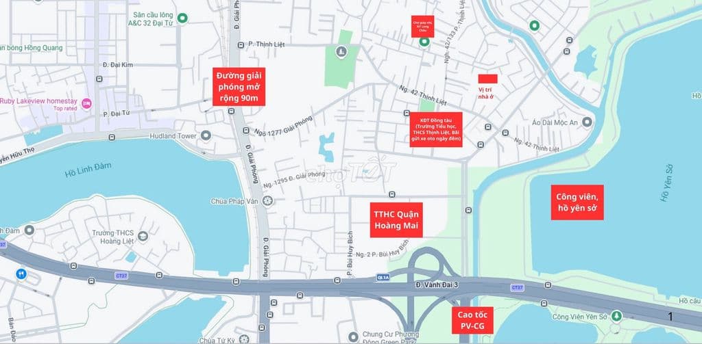 Bán nhà mặt tiền - Diện tích 40m2 (4x 10m)- Sát TTHC quận Hoàng Mai - Ảnh 2