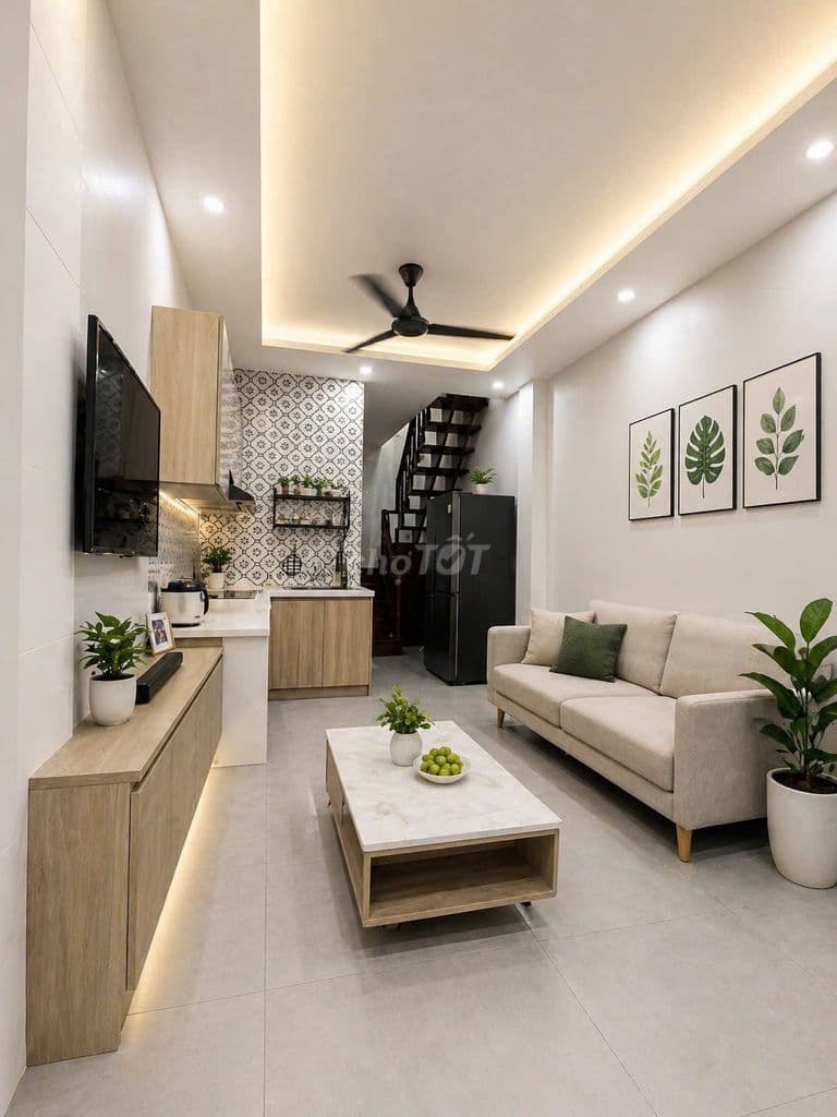 NHÀ ĐẸP Ở LIỀN CMT8 Q10- HẺM ĐẸP- ĐẤT NỞ HẬU- 30M2- NHỈNH 4 TỶ - Ảnh 2