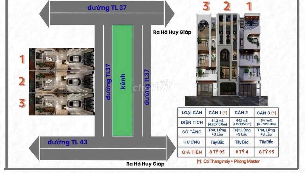 Hạ 300Tr / Căn - Dự Án 3 Căn MT TL37 - Xây Mới 5Tầng - Full nội Thất - Ảnh 2