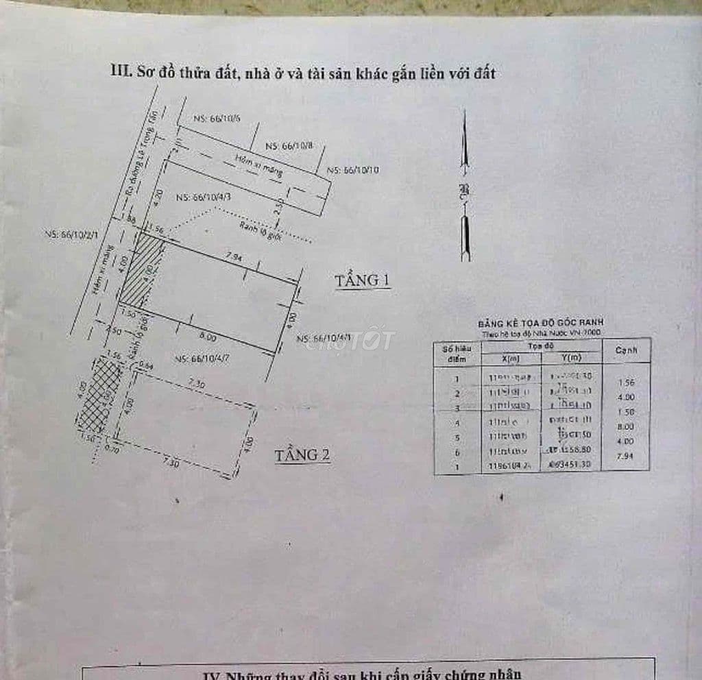 NHÀ MỚI , 2 TẦNG RỘNG RÃI, THOÁNG MÁT 40 m2