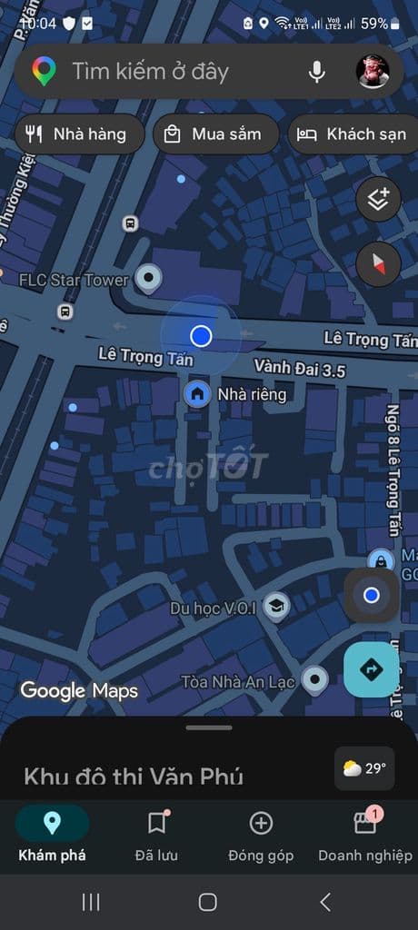 Bán nhà mặt đường Lê trọng tấn