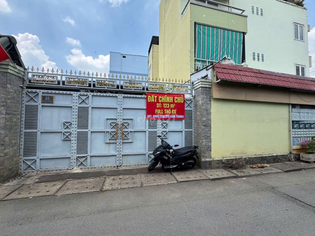 BÁN ĐẤT THỦ ĐỨC – SỐ 8 ĐƯỜNG 41 (123m² – MẶT TIỀN 6.5M) FULL THỔ CƯ