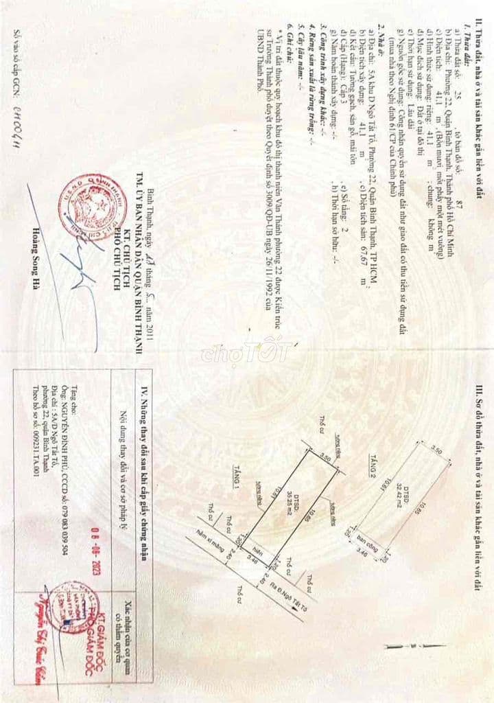 bán đất hẻm ngô tất tố ngay trung tâm sài gòn DT 41 m2 - Ảnh 2