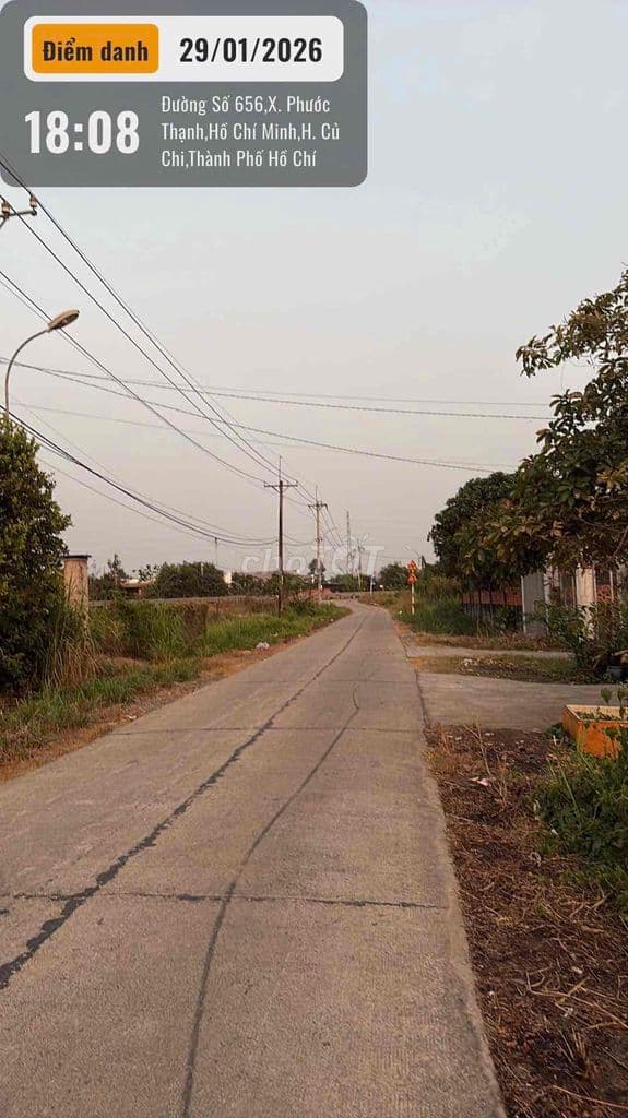 Bán 3626m2 đất, có 1500m2 thổ cư, ngang 34 x 107m, Phước Thạnh, Củ Chi