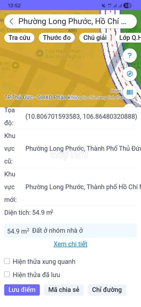 Đất 55m2 Hẻm 56 Đường 8 Long Phước. Quận 9 - Ảnh 2
