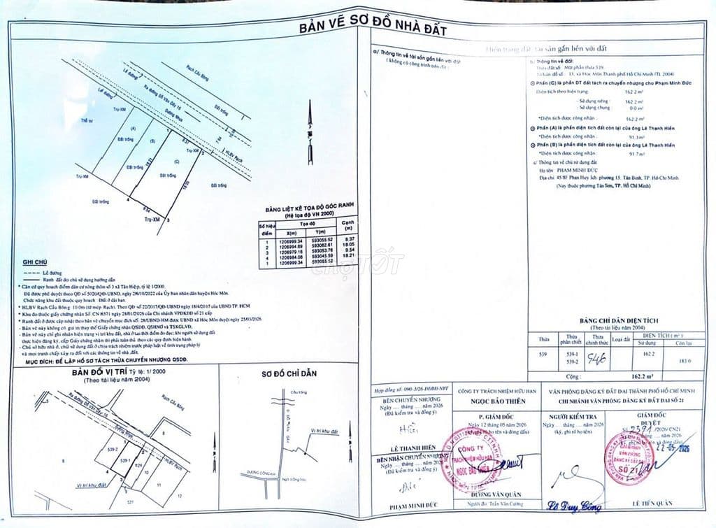 Đất THỔ 8.5x18m, 162m2 - Mặt tiền Đỗ Văn Dậy 16, Hóc Môn – Giá 4.3tỷ - Ảnh 2