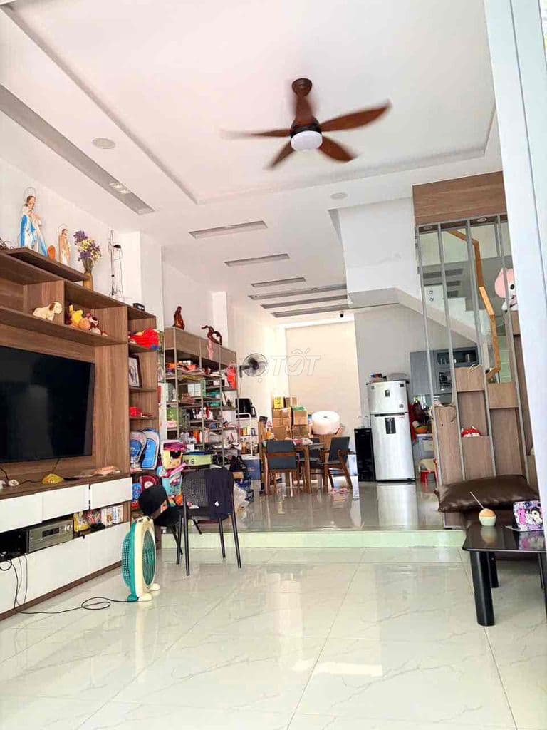 Bán Nhà 5.1 x14M Xây 1 trệt 2 lầu ST mới nội thất cao cấp đường nguyên - Ảnh 2