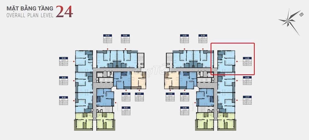 Nhượng 2PN góc tầng penthouse Happy One Sora 75.46m2 Linh Xuân Thủ Đức