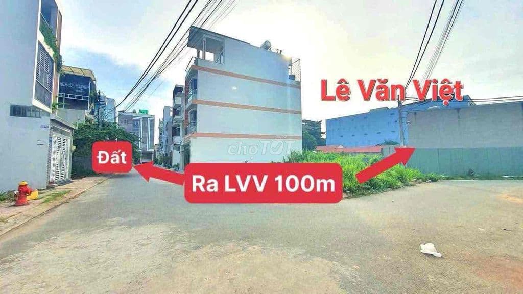 NỀN ĐẤT MT HẺM 568 ĐƯỜNG LÊ VĂN VIỆT - 5.3 TỶ/64M2 - Ảnh 3