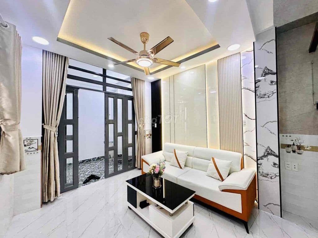 ĐỐI DIỆN UBND QUẬN - HẺM THÔNG - 2 TẦNG MỚI FULL NT - 36M2 - 4.18 TỶ T - Ảnh 2