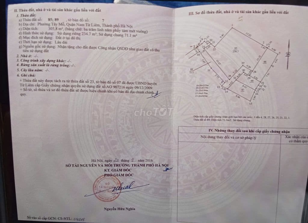 Chính chủ bán đất thổ cư tại Miêu Nha, Xuân Phương