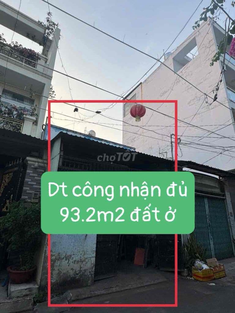Hẻm nhựa xe tải thông, dt 4x23.3, đang cho thuê 8tr/tháng