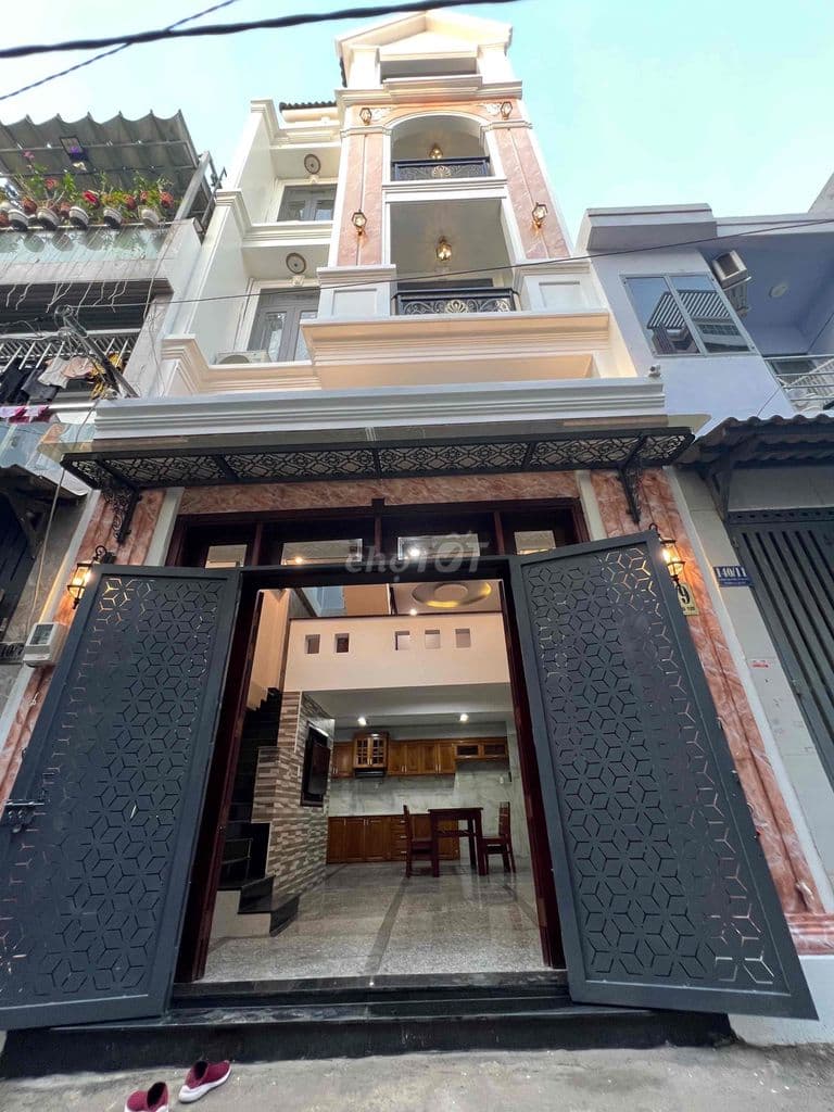 Nhà Bán 1trệt 1lững 3lầu giá 6 ty 600triệu phường thông tây hội p9 gv - Ảnh 2