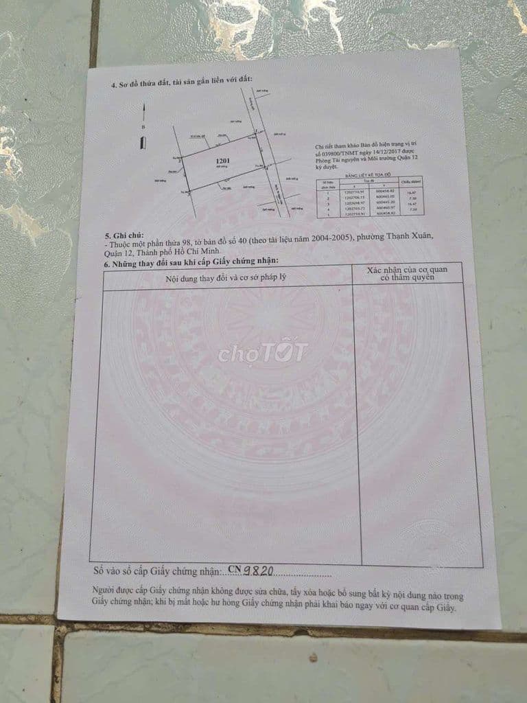 BÁN ĐẤT THỔ CƯ 123M2 GẦN THẠNH XUÂN 23 30M.