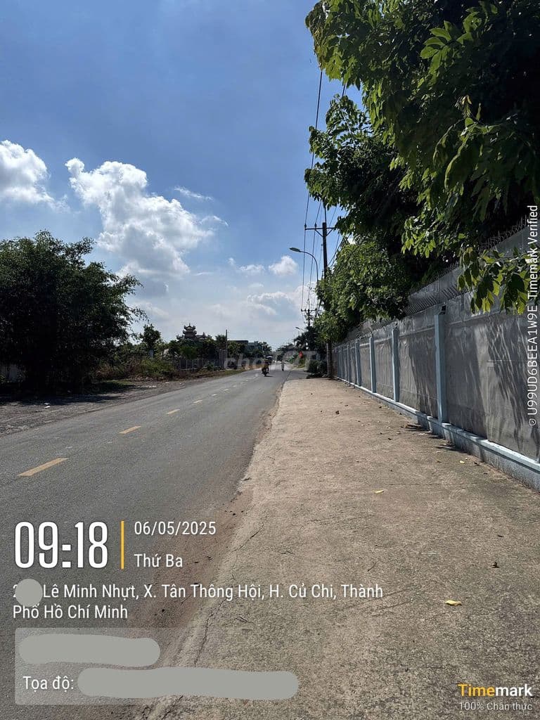 Lô 2 mặt tiề Lê Minh Nhựt, dt 291m2, có 139m thổ, xã Tân Thông Hội - Ảnh 2