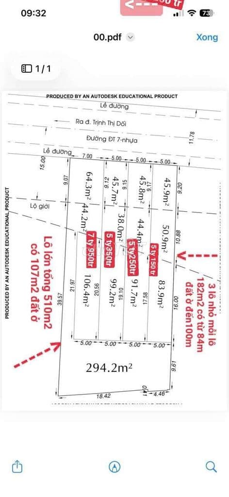 Cần Bán đất mặt tiền kinh doanh buôn bán. dt: 5x36m. - Ảnh 2