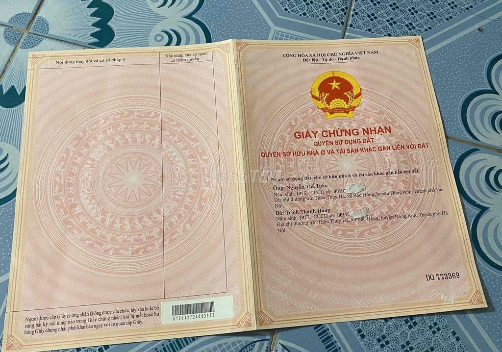 TÔI CẦN BÁN 100 m FUN THỔ CƯ THÔN LẠC TÀI -MAI ĐÌNH -SÓC SƠN CHÍNH CHU