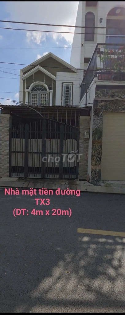 Bán nhà lầu 80m² mặt tiền đường Tân Xuân 3, Trung Chánh