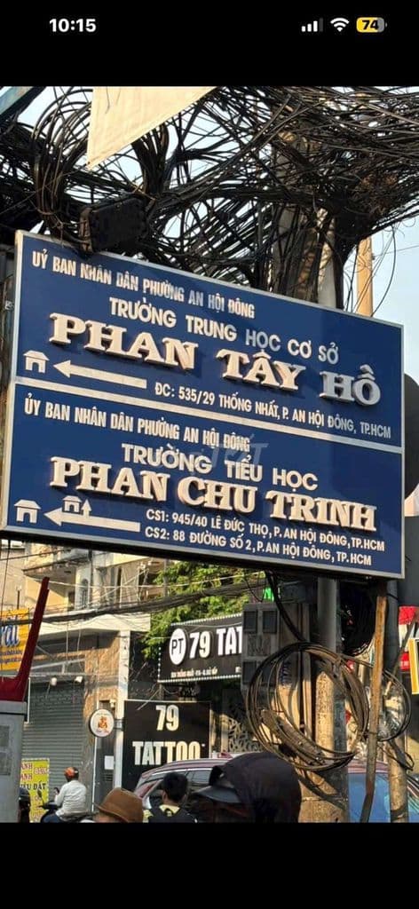 Bán lô dất đẹp sổ hồng riêng 4,1x22m đường 5m thống nhất p16 GV 8tỷ