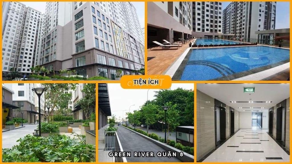 Chính chủ bán Green River 2 phòng ngủ 2wc giá 2tỷ8 nhà mới 100% quận 8