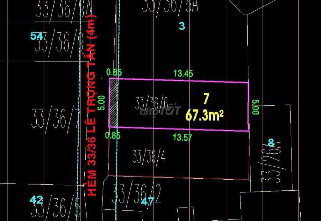 bán dẫy nhà trọ đường Lê Trọng Tấn ngang 5m
