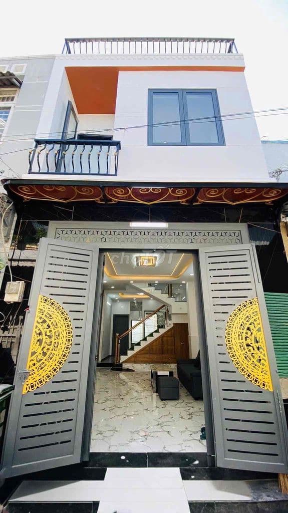 Nhà mới ngay chợ Gò Xoài, hẻm oto 6m, 4x12, 2PN 2WC Nhỉnh 4.x tỷ