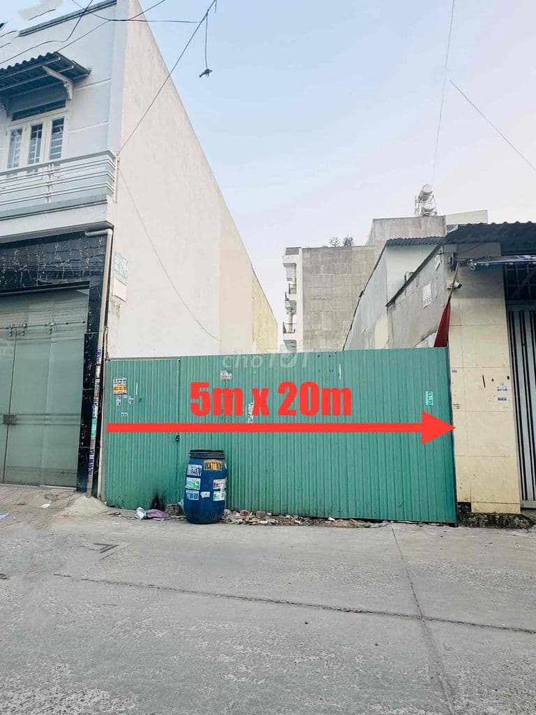 BÁN ĐẤT BÌNH TÂN FULL THỔ KHU CAO TẦNG- DÂN CƯ HIỆN HỮU- 5m x 20m- SHR - Ảnh 3
