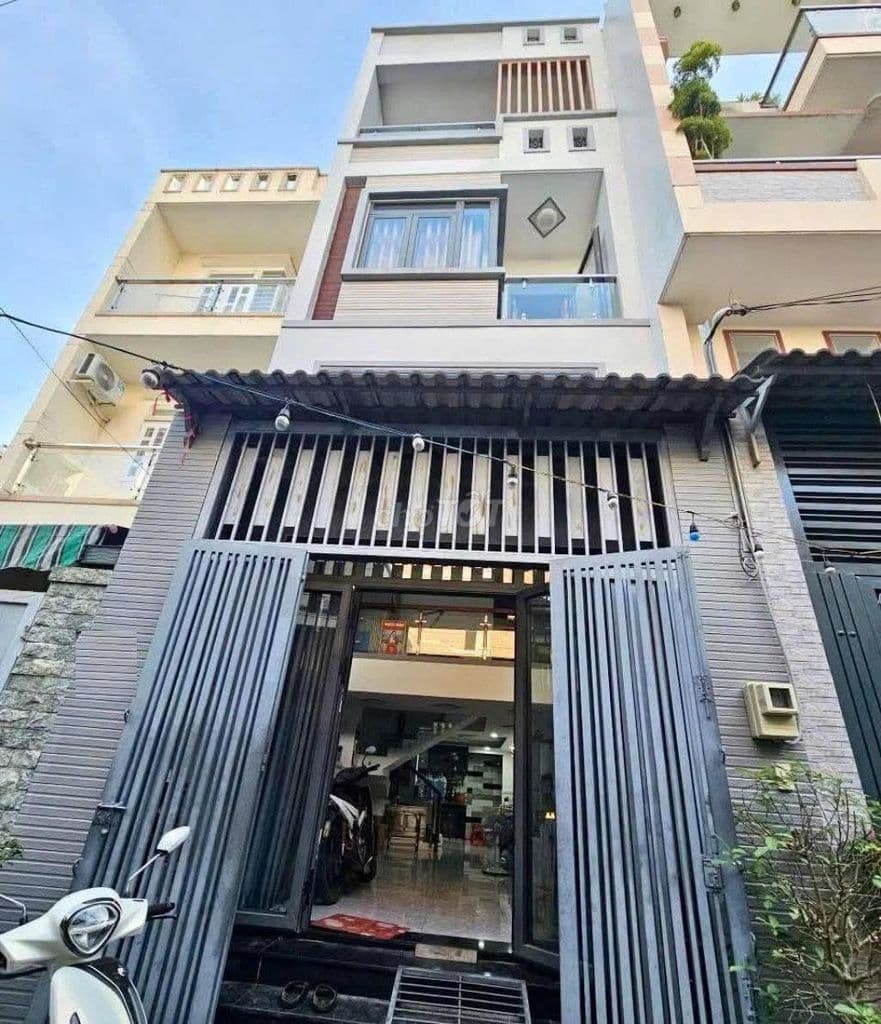 Hơn 5 tỷ,Nhà Gò Vấp-Hẻm thông, xe hơi, thẳng 1 xẹc,cho thuê 18tr/tháng