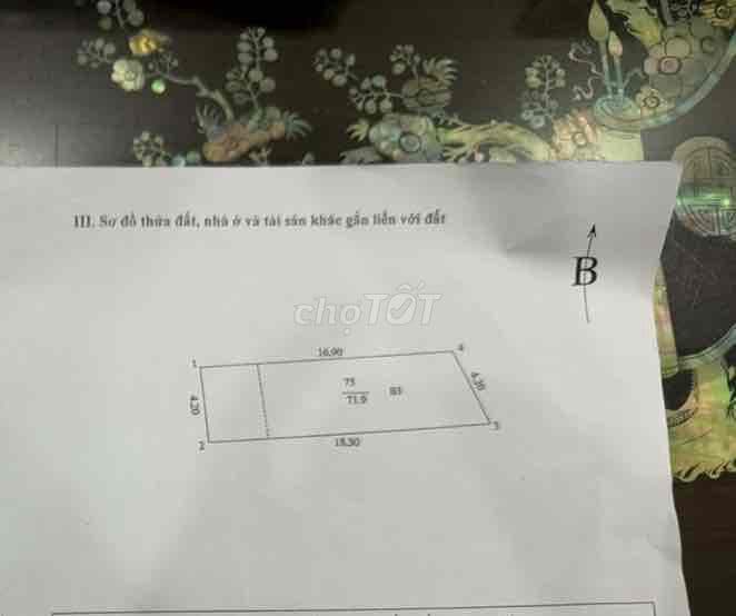 Hàng fO Ngã tư Vọng - Giải Phóng Ngõ thông 3 tầng cũ 7 chỗ vào nhà G