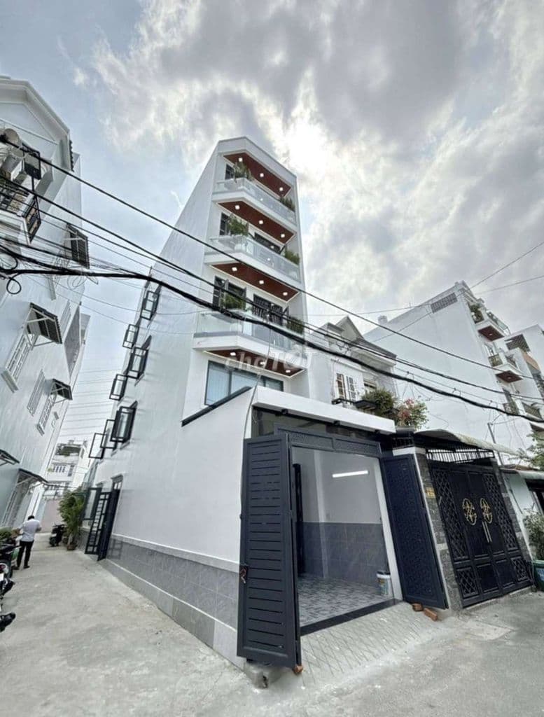 Nhà phố Góc 2 Mặt tiền 4x16m Ô chờ thang máy hẻm 6m thông Trần Thị Năm