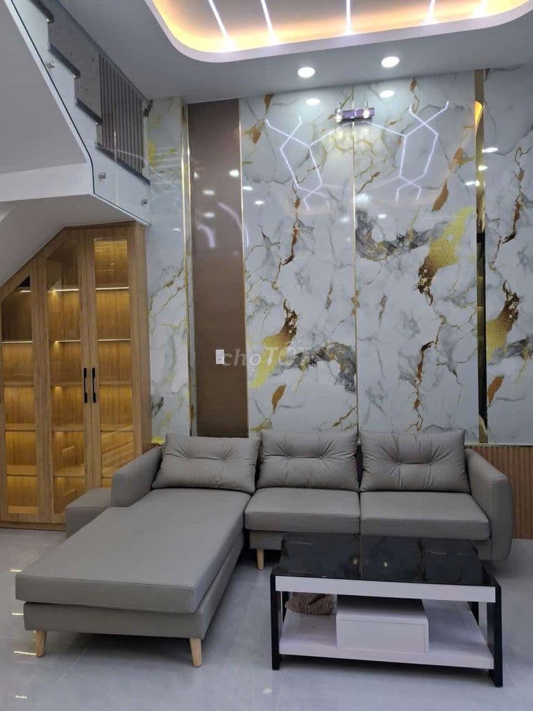 TÌM CHỦ NHÂN CHO CĂN NHÀ MỚI FULL NỘI THẤT 4 TẦNG 5X11M, B. HƯNG HÒA