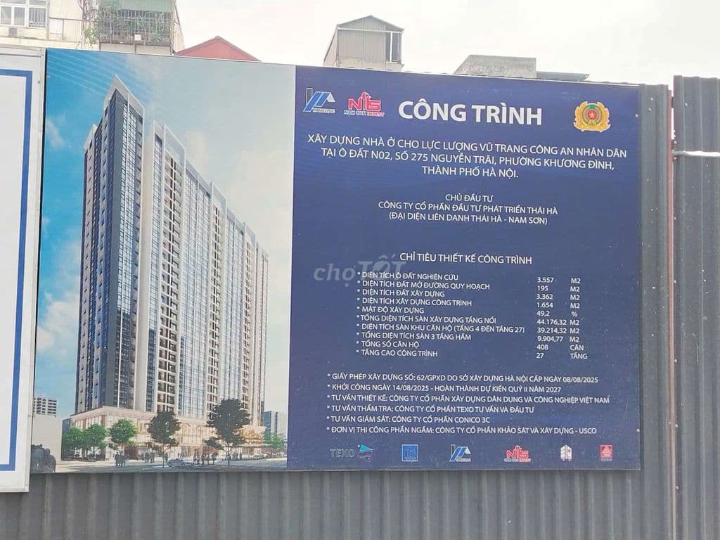 Bán căn hộ 70m2-2N2VS tại 275 Nguyễn Trãi