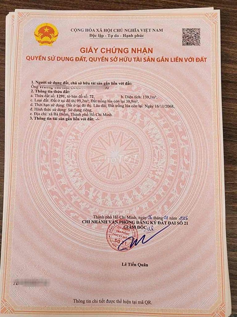 ĐẤT 2 MẶT TIỀN-Ngang 6.5m Dài 22m-Full Thổ Cư-Gần Chợ BÀ ĐIỂM - Ảnh 3