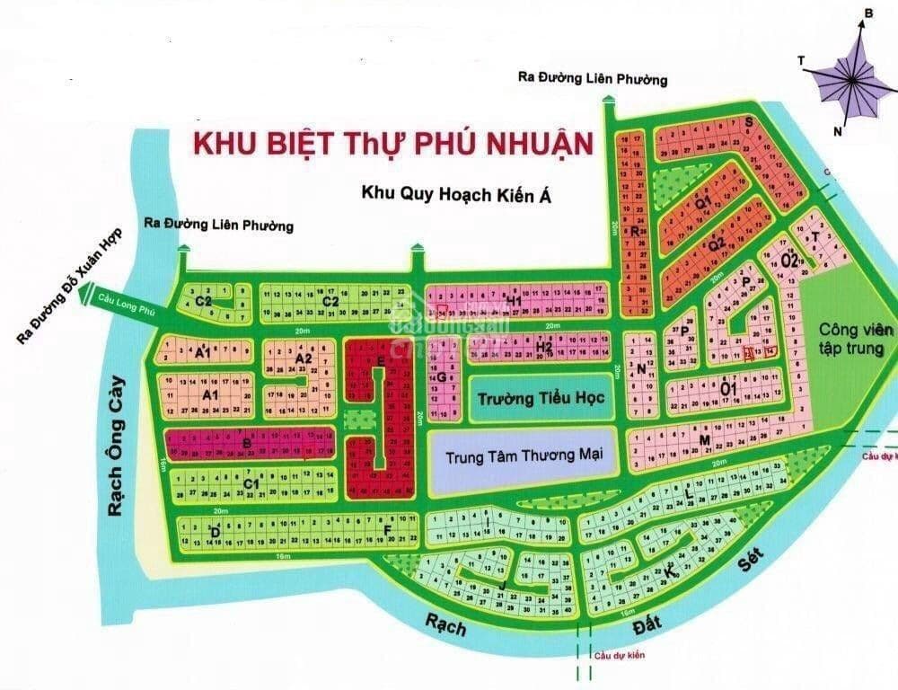 Bán lô đất biệt thự KDC Phú Nhuận trục đường 25m DT 280m2 giá đầu tư - Ảnh 3