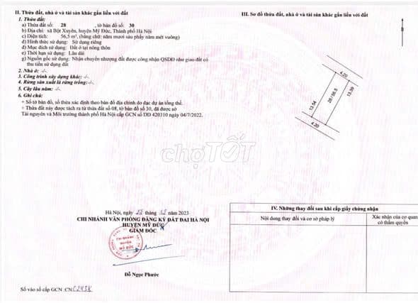 bán lô đất 2 mặt tiền Bột Xuyên giá tốt