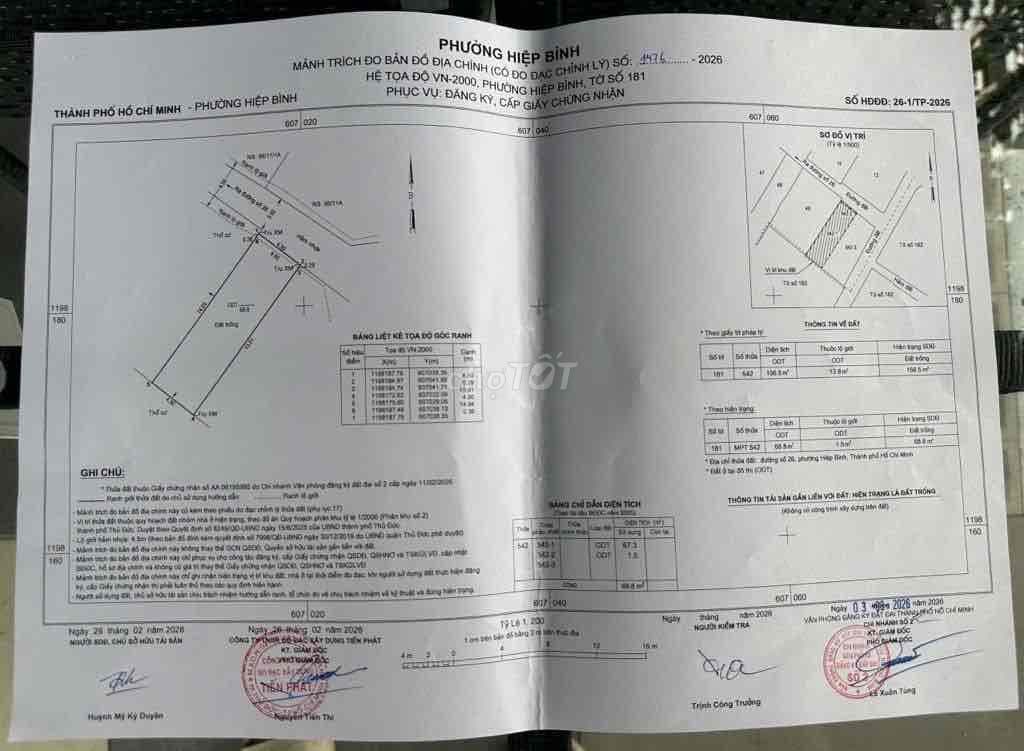 CHÍNH CHỦ BÁN ĐẤT KHU VIP BÊN SÔNG P. HIỆP BÌNH CHÁNH, TP THỦ ĐỨC . - Ảnh 2