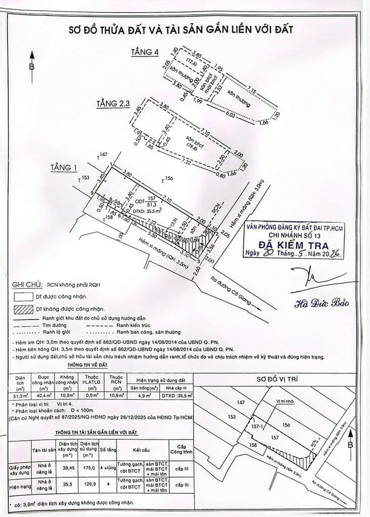 Nhà Phú Nhuận 2 Mặt Hẻm Nở Hậu 53m² Giá 10.3 Tỷ Full Nội Thất Cao cấp. - Ảnh 2