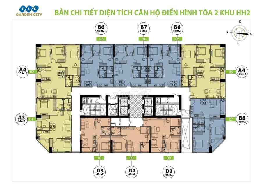 Bán căn hộ 3N 3ƯC